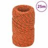 vidaXL Boat Rope Orange 2 mm 25 m Polypropylene