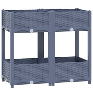 vidaXL Raised Bed 80x40x71 cm Polypropylene