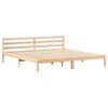 vidaXL Bed Frame Brown 225.5 x 205.5 x 69.5 cm Solid Pine Wood