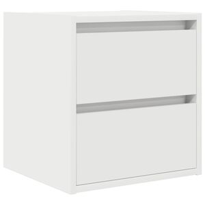 vidaXL Wall-mounted Bedside Cabinet White 38x34x40 cm