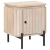 vidaXL Handmade Bedside Cabinet White 40 x 30 x 45 cm Solid Mango Wood
