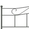 vidaXL Bed Frame without Mattress Grey Metal 180x200 cm Super King