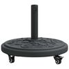 vidaXL Parasol Base Black Ø38-48 mm PE and concrete and iron