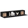 vidaXL TV Cabinet Set Wall-mounted 2 pcs Old Wood Engineered Wood