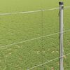 vidaXL Field Fence Silver 50 x 1.5 m Galvanised steel
