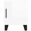vidaXL Bedside Cabinet High Gloss White 40x40x50 cm Engineered Wood
