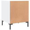 vidaXL Bedside Cabinet White 40x40x50 cm Engineered Wood