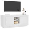 vidaXL TV Cabinet White 102x35x45 cm Engineered Wood