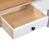 vidaXL Coffee Table White 100x60x43.5 cm Solid Pine Wood Panama Range
