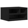 vidaXL Printer Stand Black Oak 40 x 32 x 22.5 cm Engineered Wood