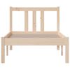vidaXL Bed Frame without Mattress Solid Wood 75x190 cm Small Single Small Single