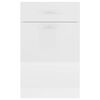 vidaXL Drawer Bottom Cabinet Lyon High Gloss White 50x46x81.5 cm Engineered Wood