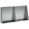 vidaXL Retaining Wall 2 pcs 40 x 12 x 30 cm Galvanised Steel Silver