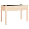 vidaXL Planter with Liner 118x59x76 cm Solid Wood Fir