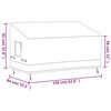vidaXL 3-Seater Bench Covers 2 pcs 159x84x56/81 cm 600D Oxford Fabric