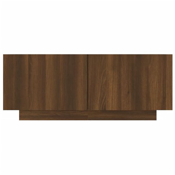 vidaXL TV Cabinet Brown Oak 100x35x40 cm Engineered Wood