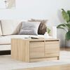 vidaXL Coffee Table with Drawers Sonoma Oak 70.5x70x40 cm