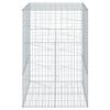 vidaXL Gabion Basket with Cover 100x100x150 cm Galvanised Iron