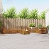 vidaXL Outdoor Sofa Set 7 pcs Natural Solid Acacia Wood