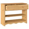 vidaXL Console Table Drammen Oak 89.5 x 37 x 73 cm Solid Pine Wood