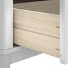 vidaXL Hallway Bench FLORO White 115 x 40 x 45 cm Solid Pine Wood