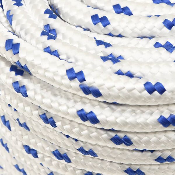 vidaXL Boat Rope White 12 mm 25 m Polypropylene