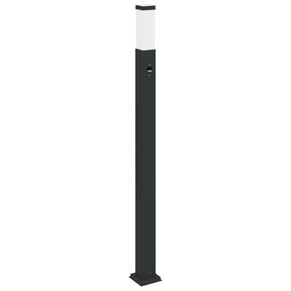 vidaXL Bollard Lights with Sensor 3 pcs 110 cm Black IP44