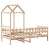 vidaXL Day Bed with Roof without Mattress 90x200 cm Solid Wood