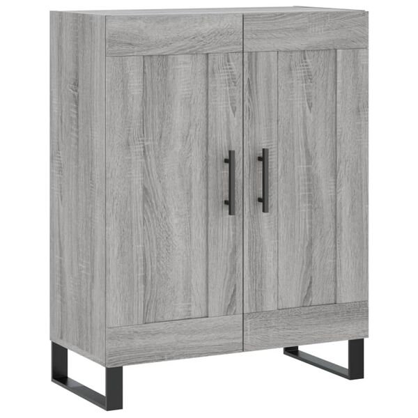 vidaXL Sideboard Grey Sonoma 69.5x34x90 cm Engineered Wood