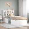 vidaXL Bed Frame without Mattress White 90x190 cm Single Solid Wood Pine