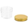 vidaXL Glass Jam Jars with Gold Lid 96 pcs 110 ml
