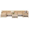 vidaXL 8 Piece Garden Sofa Set Solid Wood Pine