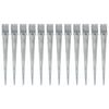 vidaXL Ground Spikes 12 pcs Silver 10x10x91 cm Galvanised Steel