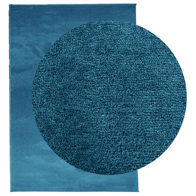vidaXL Rug OVIEDO Short Pile Turquoise 140x200 cm