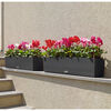 LECHUZA Planter BALCONERA Cottage 80 ALL-IN-ONE Granite