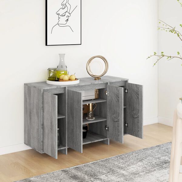 vidaXL Sideboard Grey Sonoma 120x41x75 cm Engineered Wood