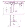 vidaXL Outdoor Swing Set with Swing. Trapeze. Ladder. Disc Swing