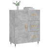 vidaXL Sideboard Concrete Grey 69.5x34x90 cm Engineered Wood