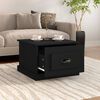 vidaXL Coffee Table Black 50x50x35 cm Engineered Wood