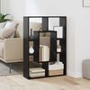 vidaXL Book Cabinet Black Oak 63 x 20 x 90 cm Engineered Wood