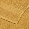 vidaXL Bath Towels "FROGN" 2 pcs Gold 100x150 cm 360 gsm