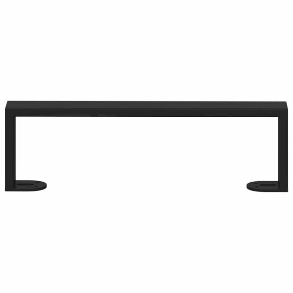 vidaXL Furniture Feet 2 pcs Black 34.1 x 4 x 10 mm Iron