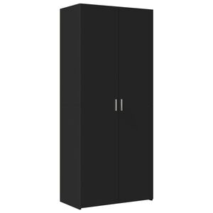vidaXL Highboard Black 80x42.5x185 cm Engineered Wood