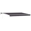 vidaXL Manual Awning Frame with LEDs 5 x 3 m Polyester with PU coating