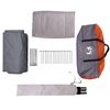 vidaXL Cabin Tent with Roof Grey and Orange 400 x 350 x 212 cm