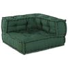 vidaXL Modular Sofa 4 pcs Green Fabric