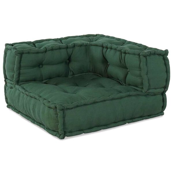 vidaXL Modular Sofa 4 pcs Green Fabric
