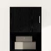 vidaXL Wall Cabinet Black oak 50 x 42.5 x 40 cm Engineered wood