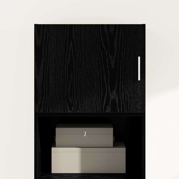 vidaXL Wall Cabinet Black oak 50 x 42.5 x 40 cm Engineered wood