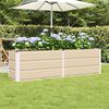 vidaXL Planter Ivory 160 x 40 x 45 cm Steel